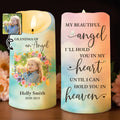 My Beautiful Angel Hold You In Heaven - Personalized Custom LED Candle - HME155_LECA