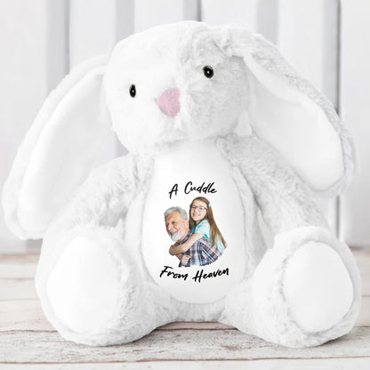 A Cuddle From Heaven, Stuffed Bunny - Personalized Stuffed Bunny - HME175_BUN