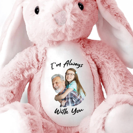 A Cuddle From Heaven, Stuffed Bunny - Personalized Stuffed Bunny - HME175_BUN