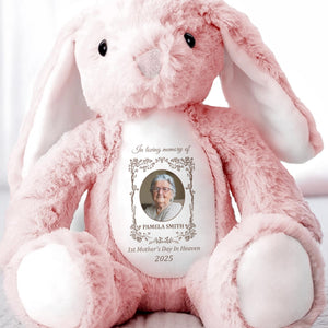 1st Mother's Day In Heaven 2025, Stuffed Bunny - Personalized Stuffed Bunny - HME221_BUN