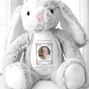 1st Mother's Day In Heaven 2025, Stuffed Bunny - Personalized Stuffed Bunny - HME221_BUN