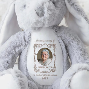 1st Mother's Day In Heaven 2025, Stuffed Bunny - Personalized Stuffed Bunny - HME221_BUN