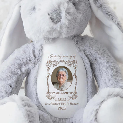1st Mother's Day In Heaven 2025, Stuffed Bunny - Personalized Stuffed Bunny - HME221_BUN