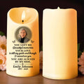 You Left Me Beautiful Memories Memorial LED Candle - Personalized Custom LED Candle - HME222_LECA