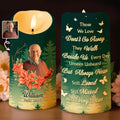 Those We Love Don't Go Away, Memorial LED Candle - Personalized Custom LED Candle - HME254_LECA