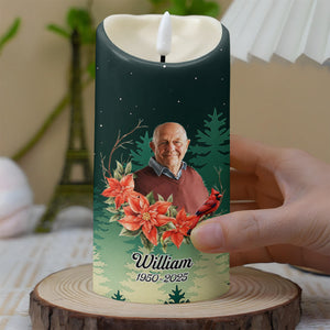 Those We Love Don't Go Away, Memorial LED Candle - Personalized Custom LED Candle - HME254_LECA