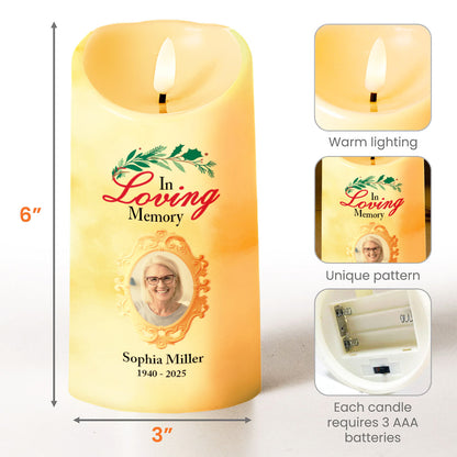 In Loving Memory, Memories Guide and Comfort - Personalized Custom LED Candle - HME269_LECA