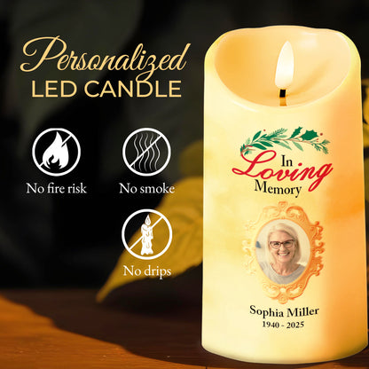 In Loving Memory, Memories Guide and Comfort - Personalized Custom LED Candle - HME269_LECA
