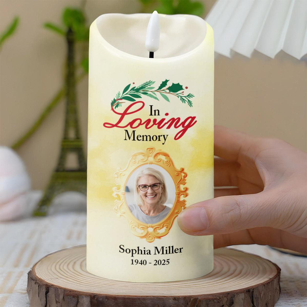 In Loving Memory, Memories Guide and Comfort - Personalized Custom LED Candle - HME269_LECA