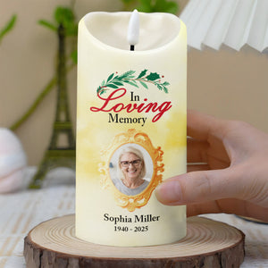 In Loving Memory, Memories Guide and Comfort - Personalized Custom LED Candle - HME269_LECA