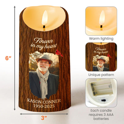 Light This Candle, See It Glow, Remember Loved Ones - Personalized Custom LED Candle - HME345_LECA