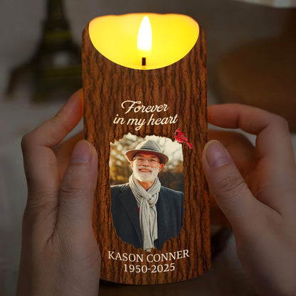 Light This Candle, See It Glow, Remember Loved Ones - Personalized Custom LED Candle - HME345_LECA