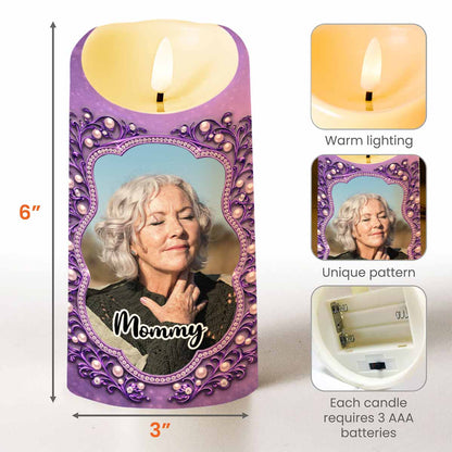 The Moment Your Heart Stopped, Mine Changed Forever Butterfly Pearls Calendar - Personalized Custom LED Candle - HME537_LECA