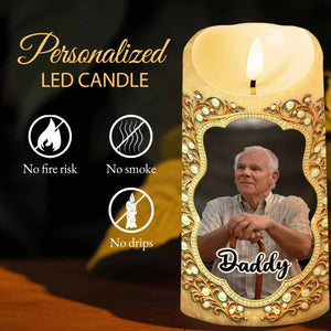 The Moment Your Heart Stopped, Mine Changed Forever Butterfly Pearls Calendar - Personalized Custom LED Candle - HME537_LECA