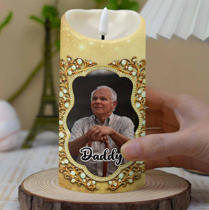 The Moment Your Heart Stopped, Mine Changed Forever Butterfly Pearls Calendar - Personalized Custom LED Candle - HME537_LECA