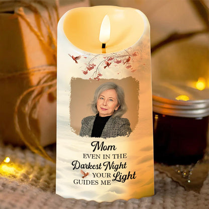 Even In The Darkest Night Light Guides Me Cardinal Photo Calendar - Personalized Custom LED Candle - HME567_LECA