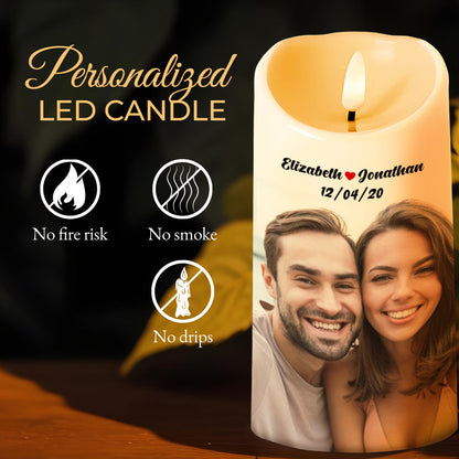Find You Sooner Love You Longer Always And Forever - Personalized Custom LED Candle - HSB003_LECA