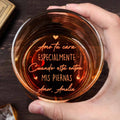 I Love Your Face, Heart Symbols Engraving - Personalized Engraved Whiskey Glass - HSB045_EWG