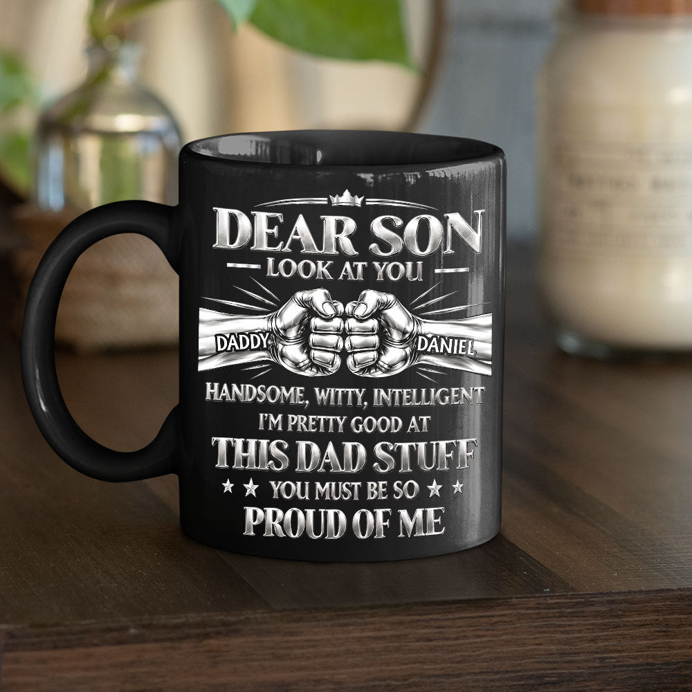 Proud Of Me personalized coffee mug