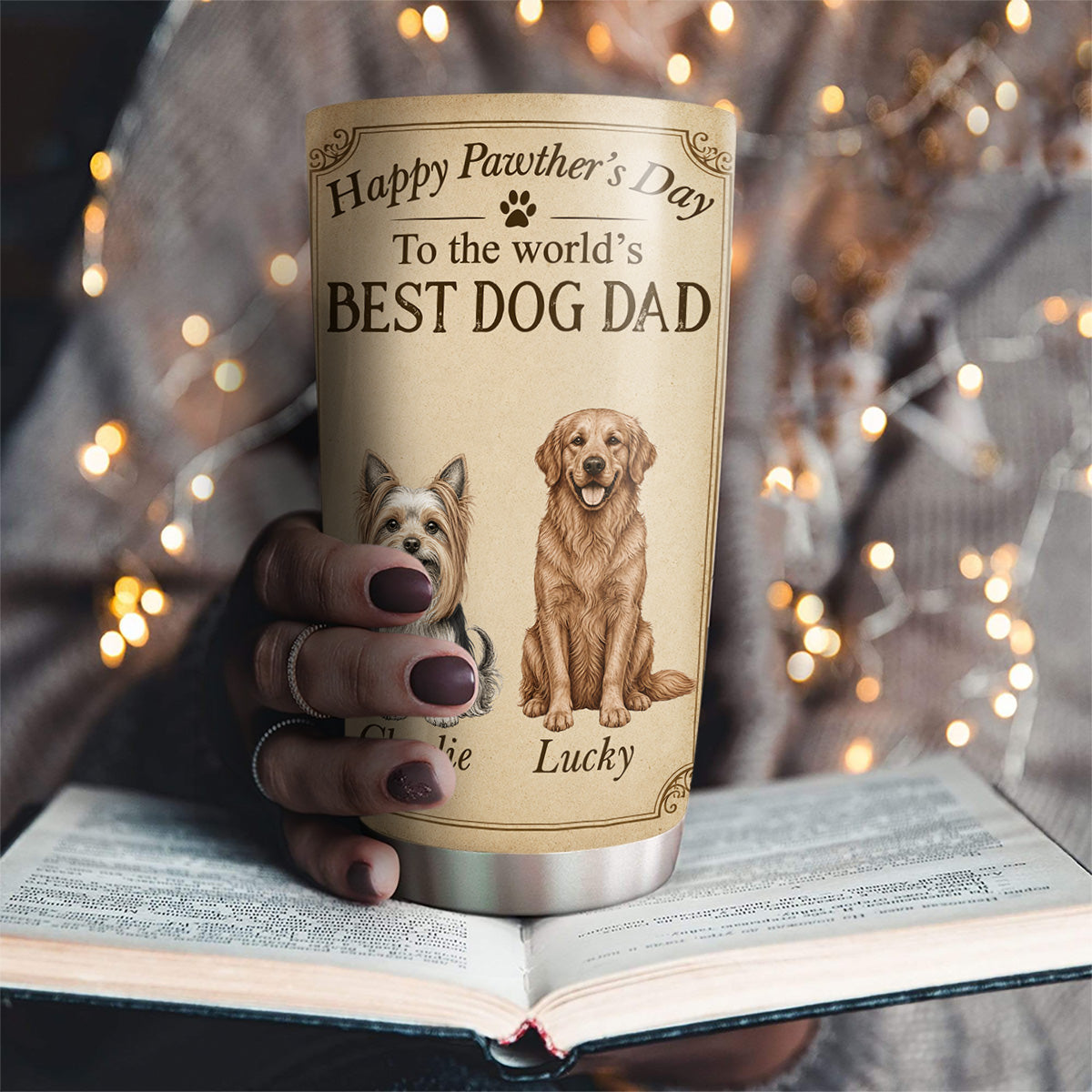 Woof You Till The End - Personalized Tumbler - Christmas Gift For Dog Lovers