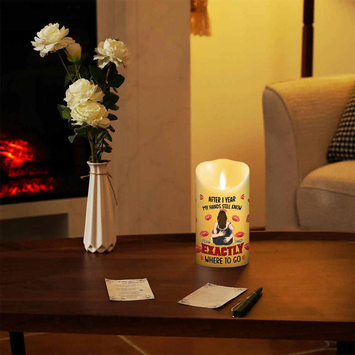 Hands Still Know - Personalized LED Candle