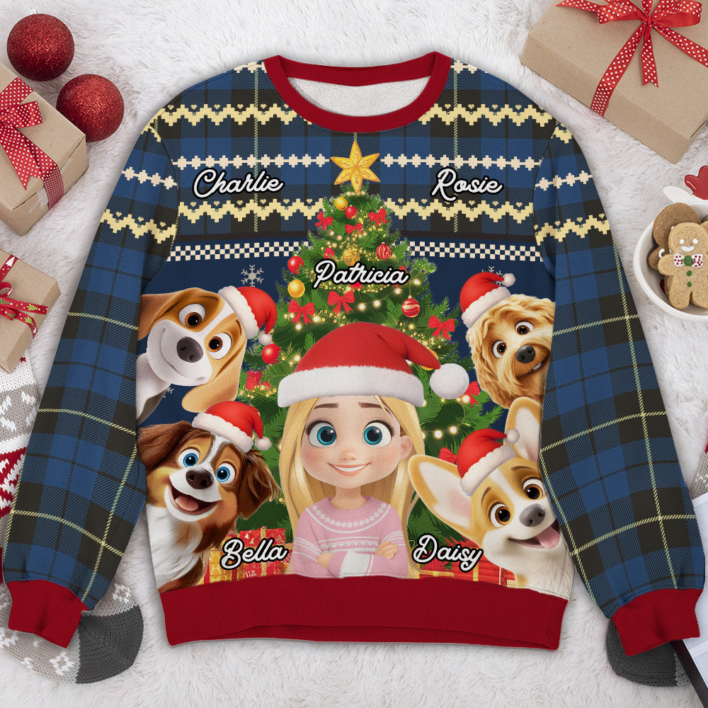 Me And My Dog Corner - Personalized All-Over-Print Sweatshirt