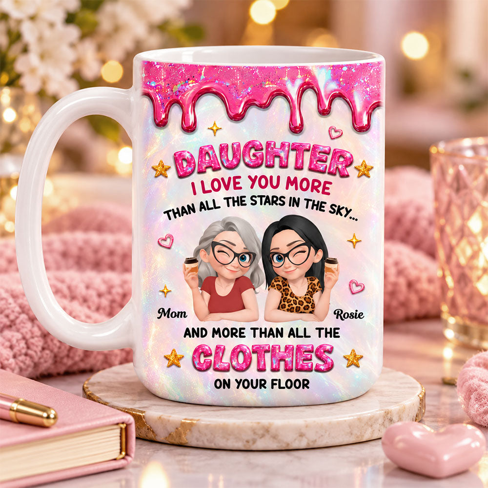 Endless Love For My Daughter personalized coffee mug