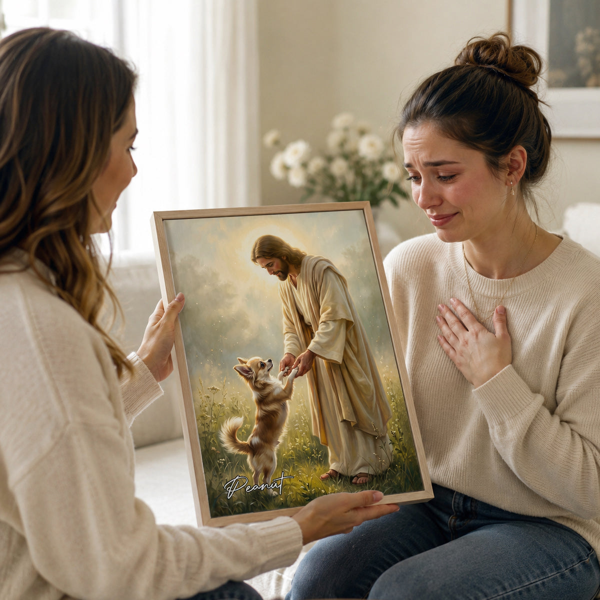 Jesus And Pet Memorial - Personalized Poster