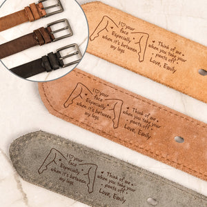 Personalized Cowhide Belt