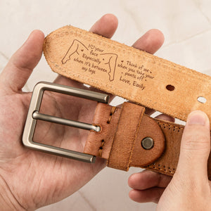 Personalized Cowhide Belt
