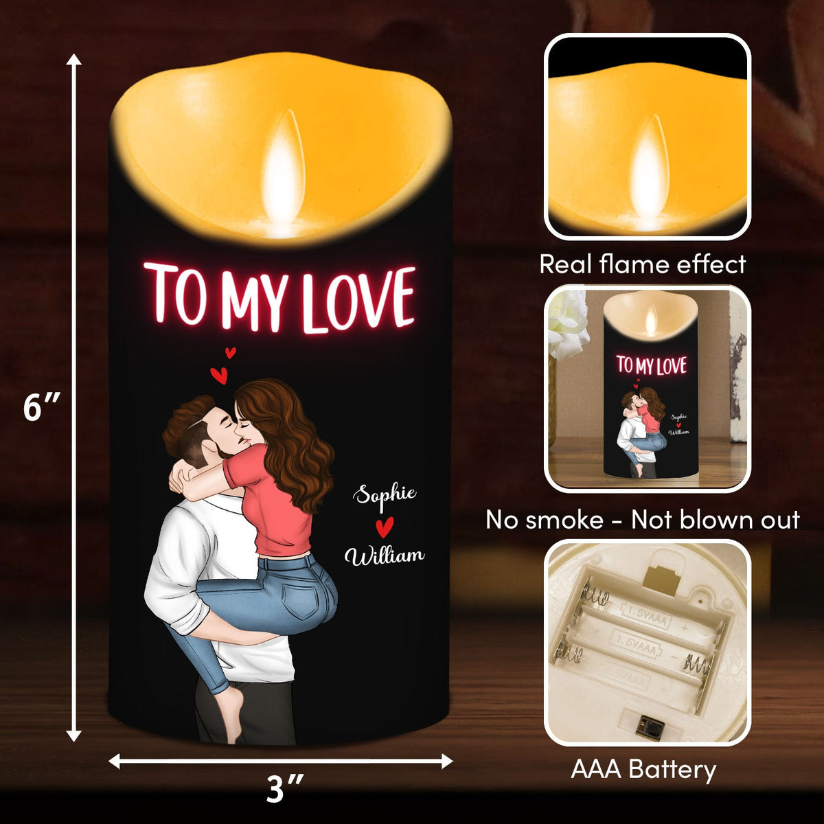 I Believe In You - Personalized LED Candle