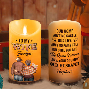 You Are My Queen Forever - Personalized LED Candle