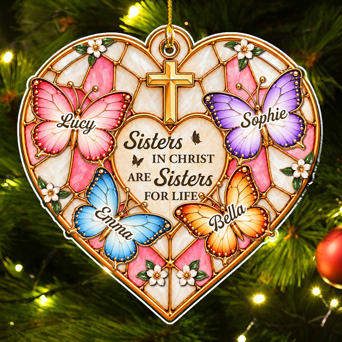 To My Sister - Personalized Acrylic Ornament