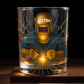 Artistic Welder At Work Custom Design - Personalized Custom Whiskey Glass - JBS062_RWG