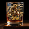 Capture The Spirit Of Craftsmanship And Patriotism - Personalized Custom Whiskey Glass - JBS069_RWG