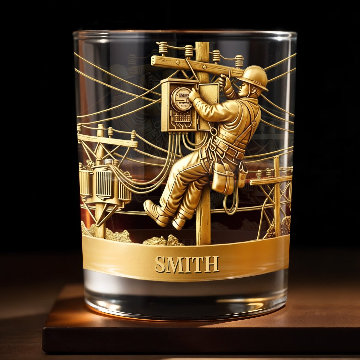 Capture The Spirit Of Innovation And Adventure - Personalized Custom Whiskey Glass - JBS090_RWG
