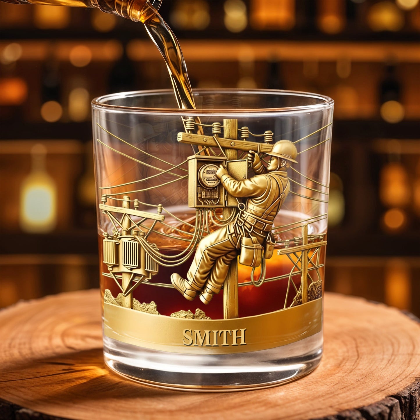 Capture The Spirit Of Innovation And Adventure - Personalized Custom Whiskey Glass - JBS090_RWG