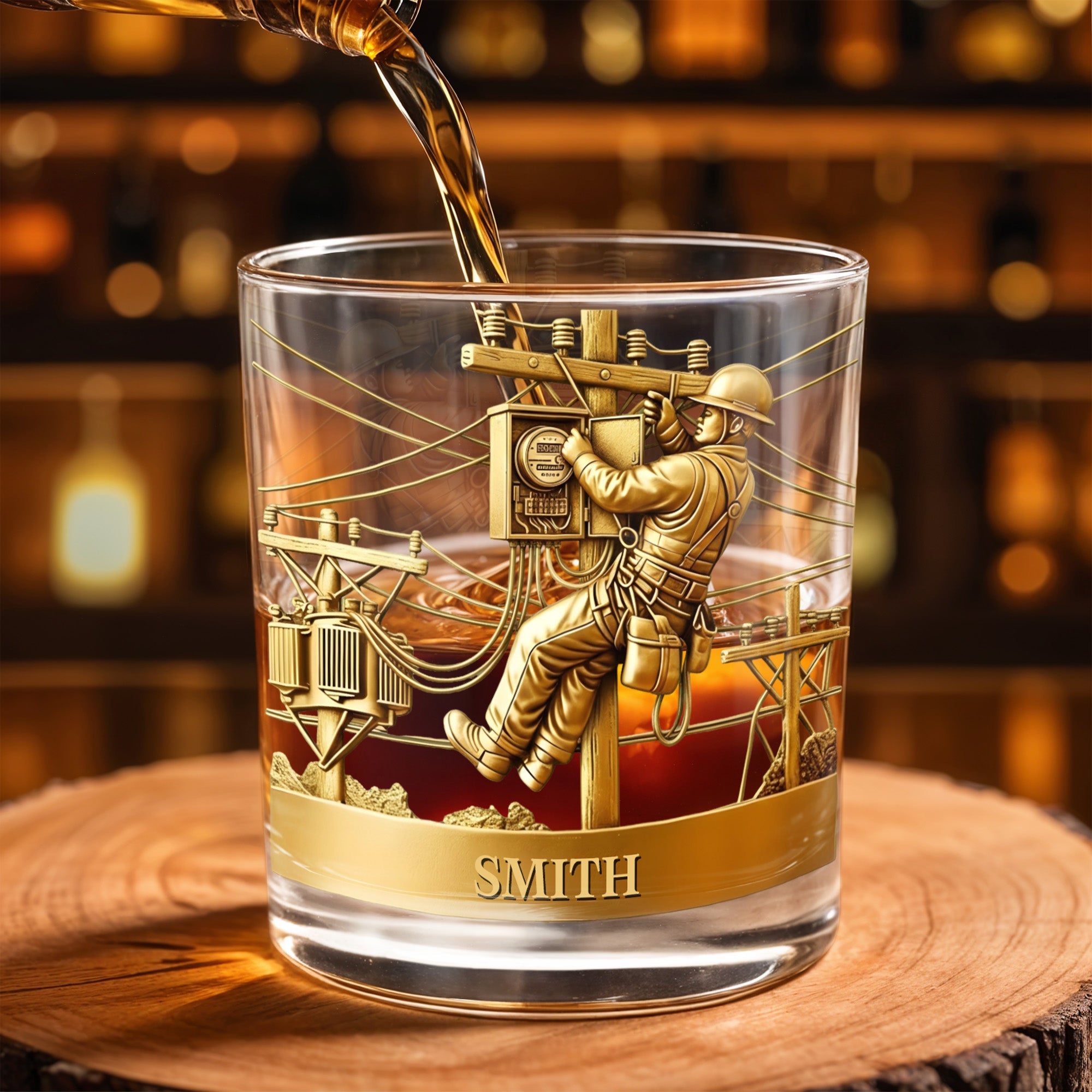 Capture The Spirit Of Innovation And Adventure - Personalized Custom Whiskey Glass - JBS090_RWG