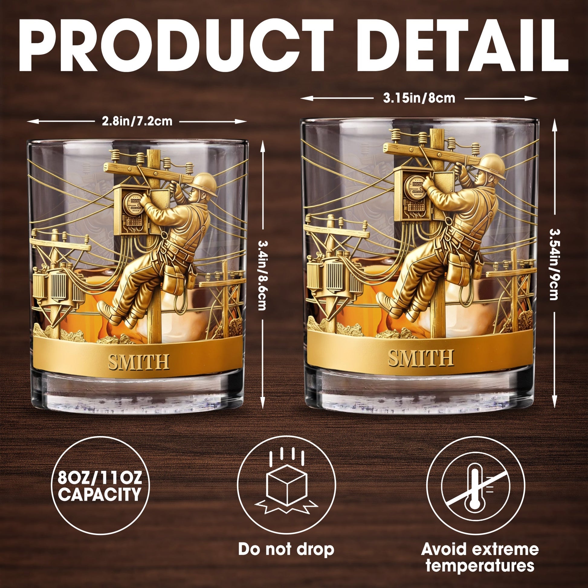 Capture The Spirit Of Innovation And Adventure - Personalized Custom Whiskey Glass - JBS090_RWG