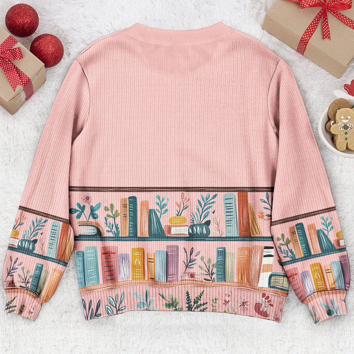 Just A Girl Who Loves Books personalized ugly sweater