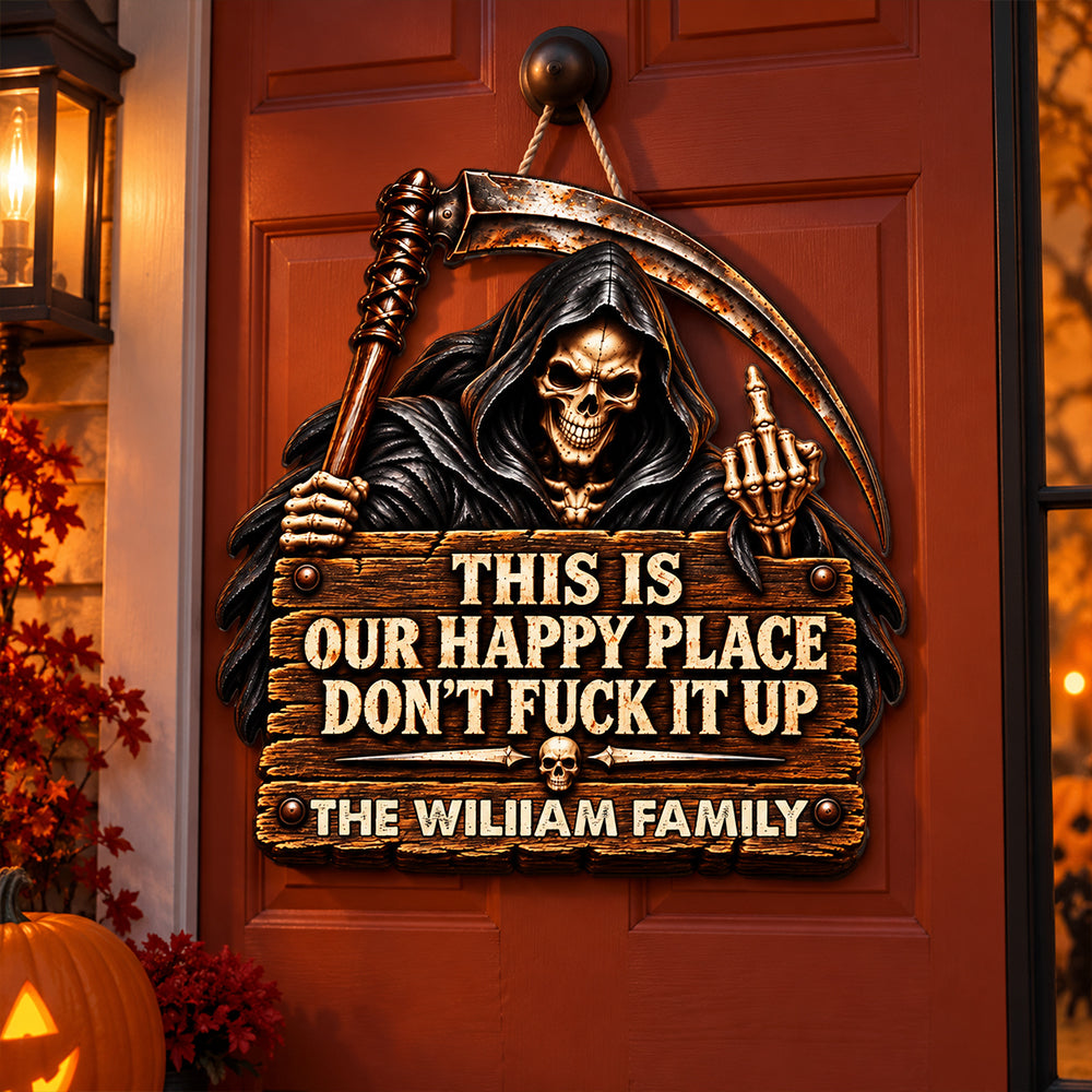 Respect The Vibe Or Leave personalized wood sign