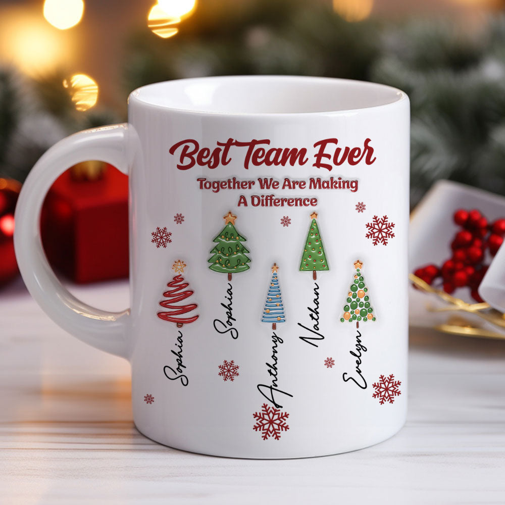 Best Team Ever Coworkers personalized coffee mug