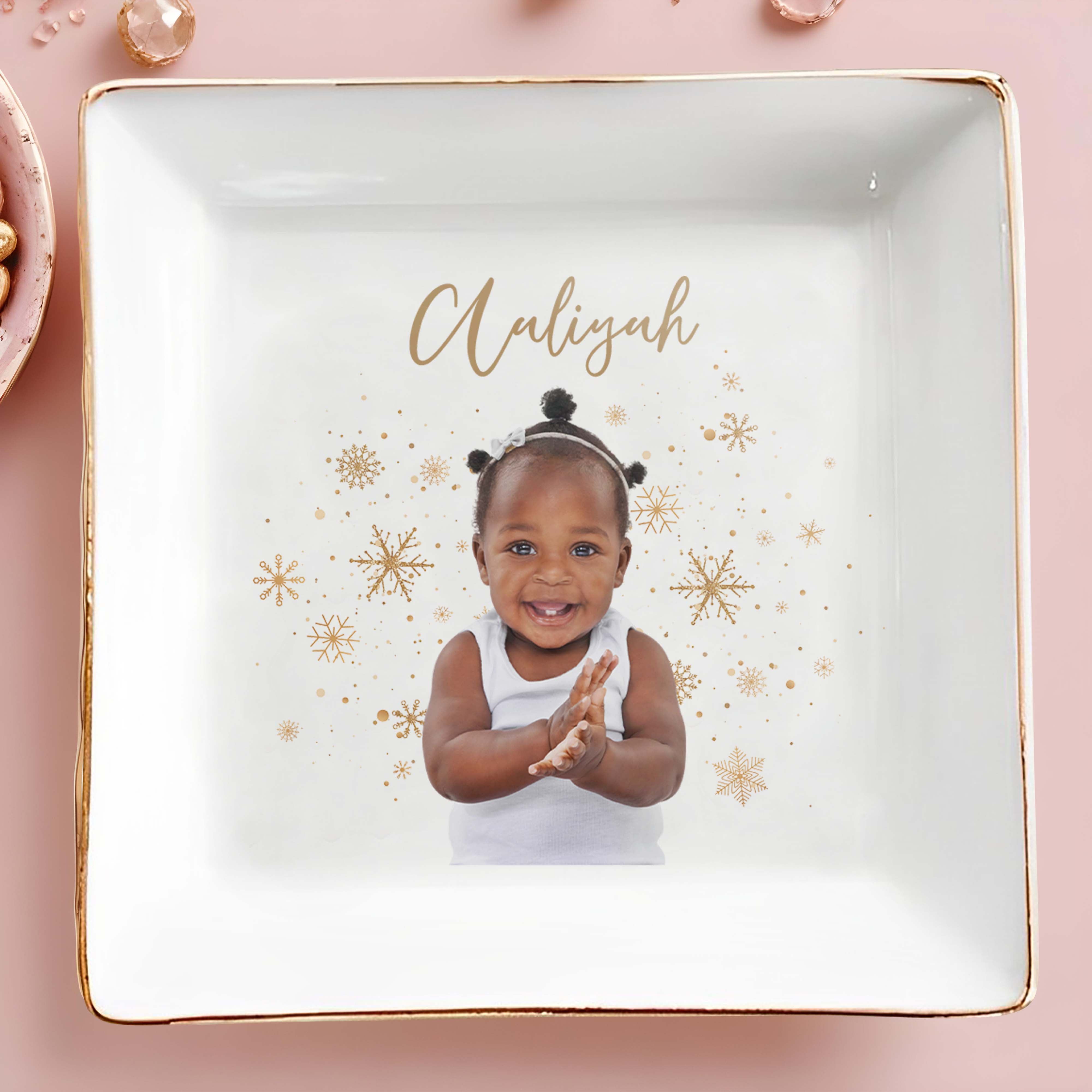 Capture The Sparkle And Joy - Personalized Custom Jewelry Dish - KID005_SCRD