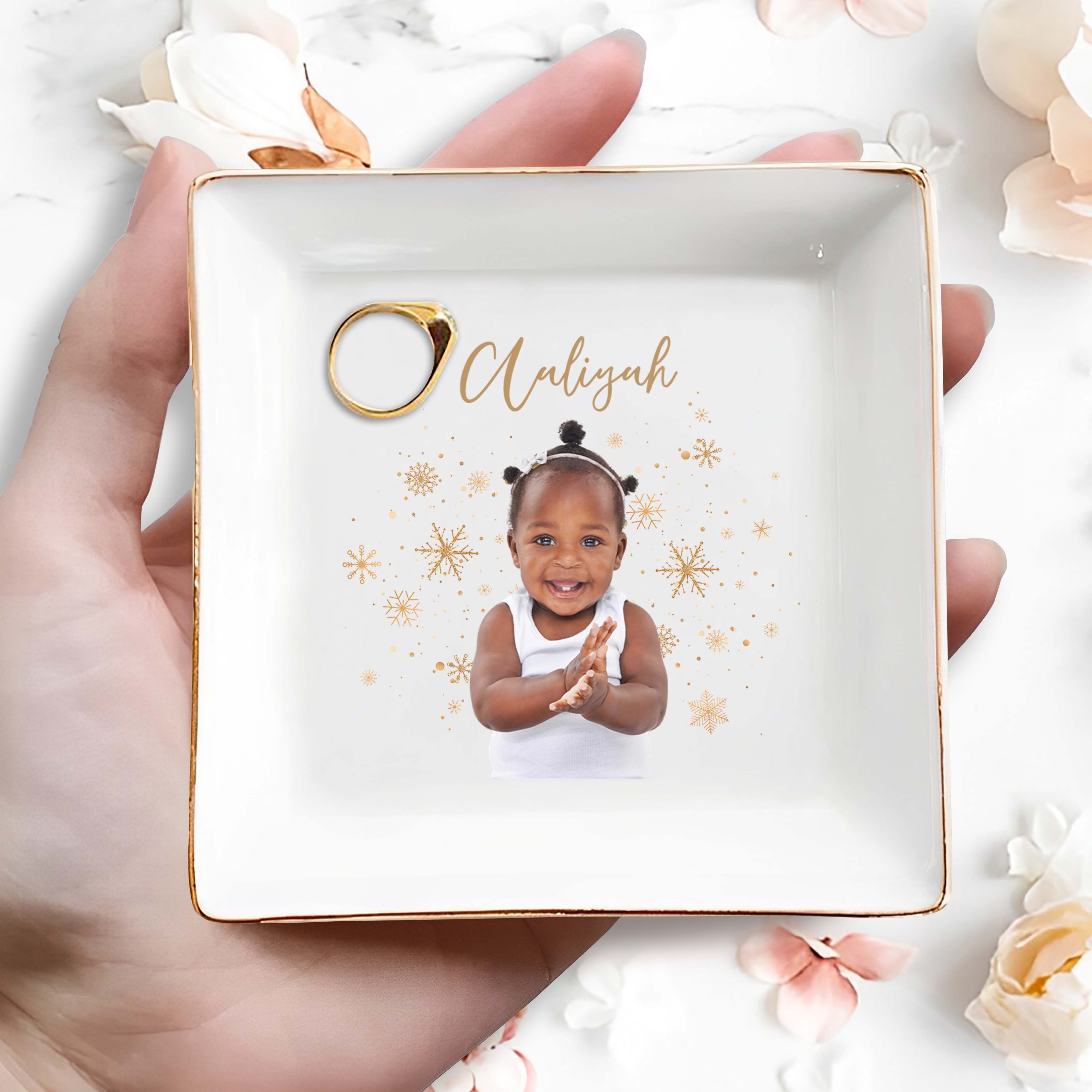 Capture The Sparkle And Joy - Personalized Custom Jewelry Dish - KID005_SCRD