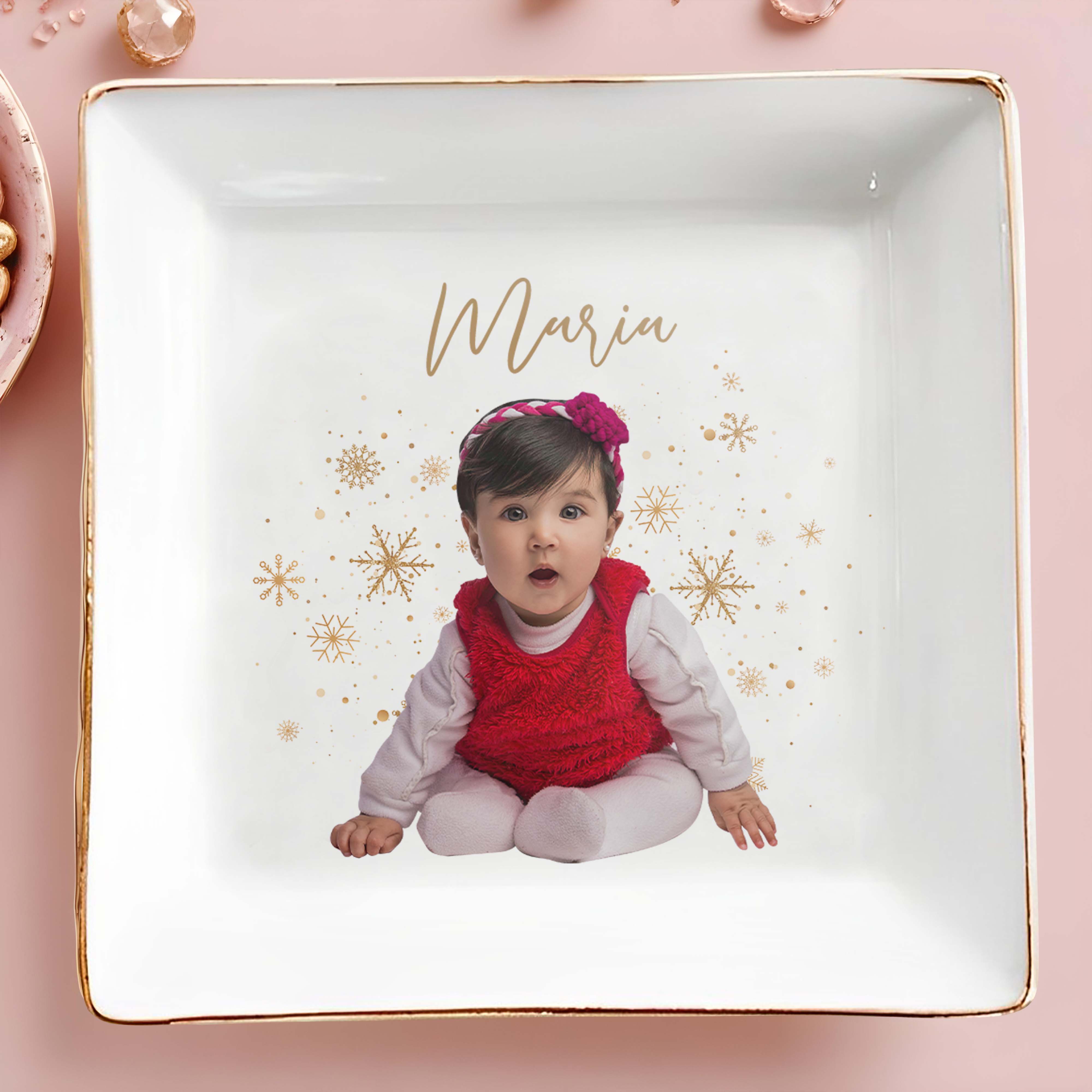 Celebrate Your Little One's Magical Moments - Personalized Custom Jewelry Dish - KID007_SCRD