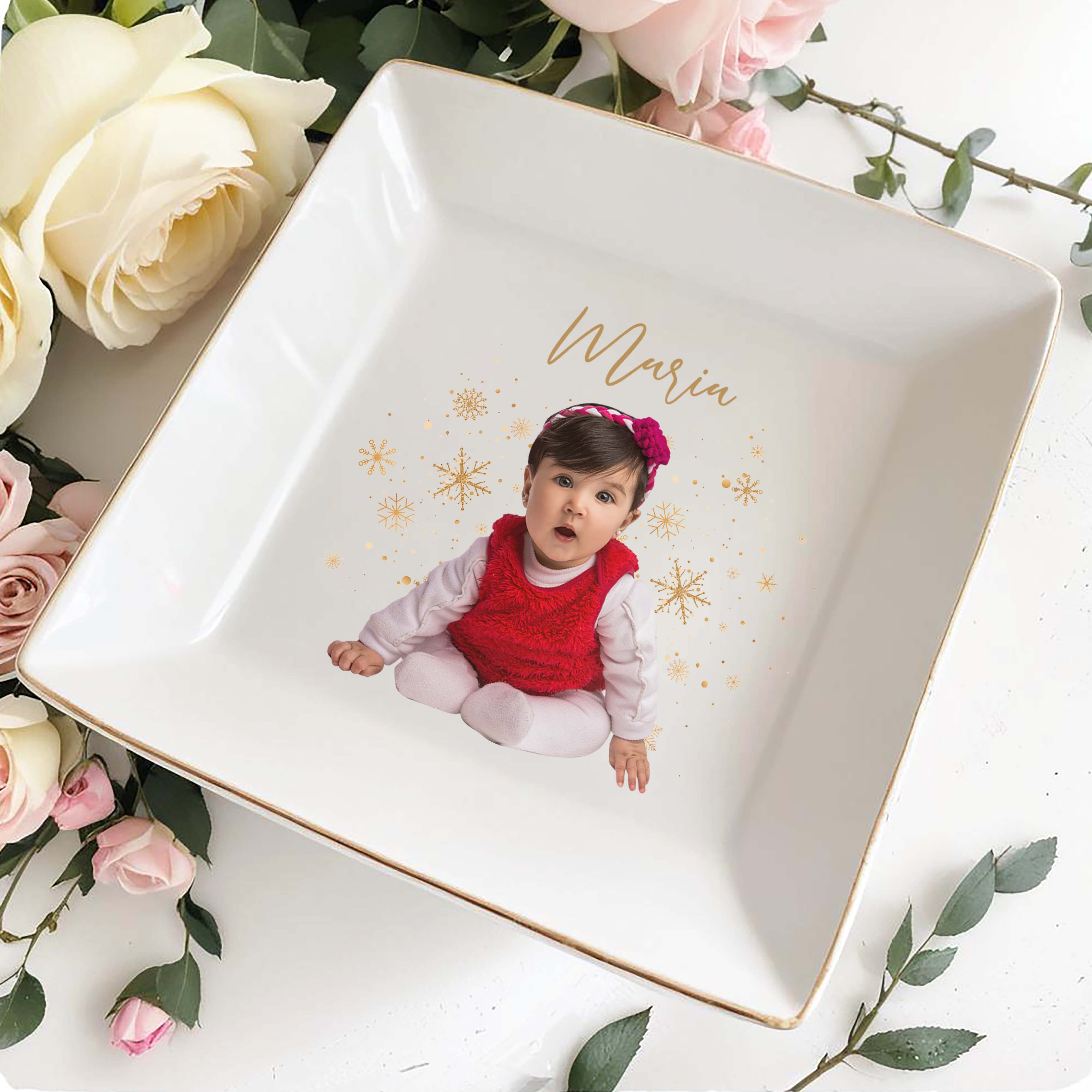 Celebrate Your Little One's Magical Moments - Personalized Custom Jewelry Dish - KID007_SCRD