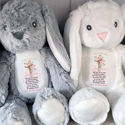 Child Of God - Personalized Stuffed Bunny - KID044_BUN