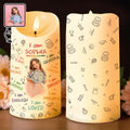 I Am Kind, I Am Grateful, Positive Affirmation Candle - Personalized Custom LED Candle - KID336_LECA