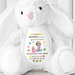 Special Mission To Be Your Guardian And Friend - Personalized Stuffed Bunny - KID505_BUN
