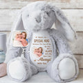 Special Hug Between The Two Of Us Custom Photo Bunny - Personalized Stuffed Bunny - KID547_BUN